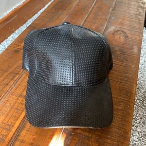 Faux Leather Hat